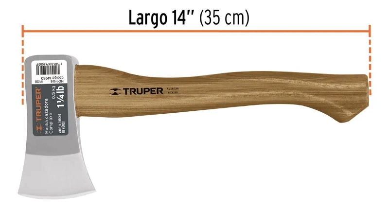 HACHA DE MANO 500 G ACERO RESISTENTE - 2