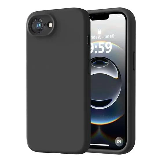 CARCASA DE SILICONA Y LAMINA DE VIDRIO TEMPLADO PARA IPHONE 16E - 5