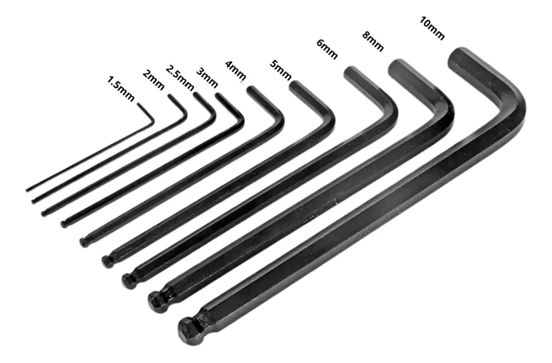 SET DE LLAVES ALLEN HEXAGONALES 9 PIEZAS 1.5 A 10 MM - 3