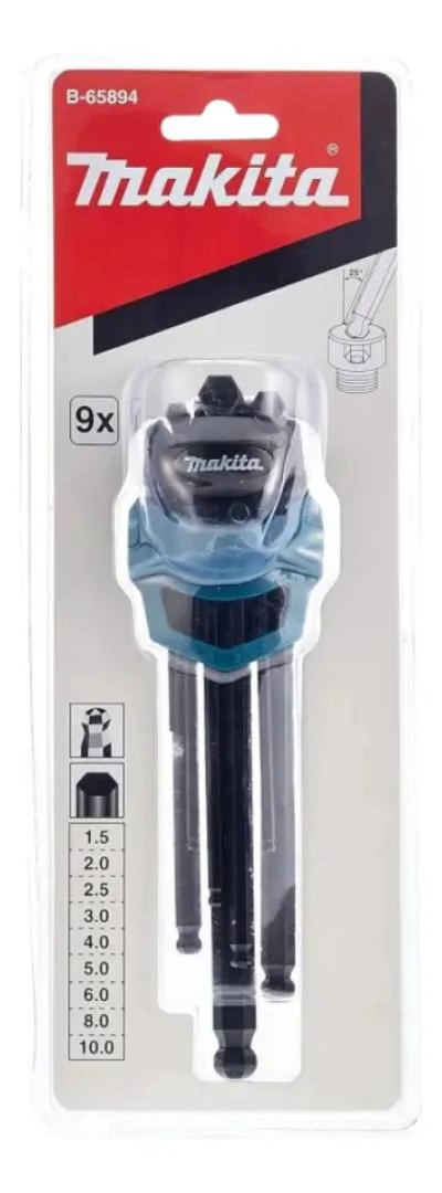 SET DE LLAVES ALLEN HEXAGONALES 9 PIEZAS 1.5 A 10 MM - 5