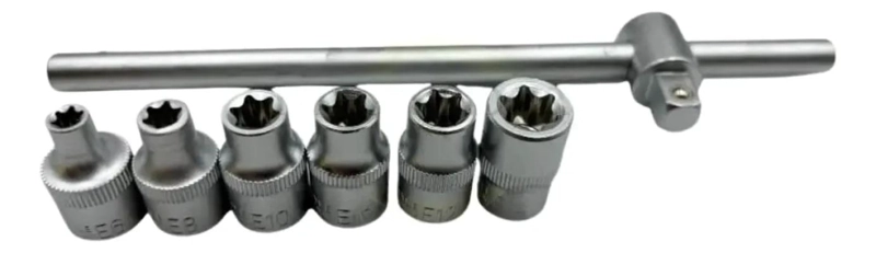 SET DE 7 PIEZAS DADOS ESTRELLA 3/8 PULGADAS - 2