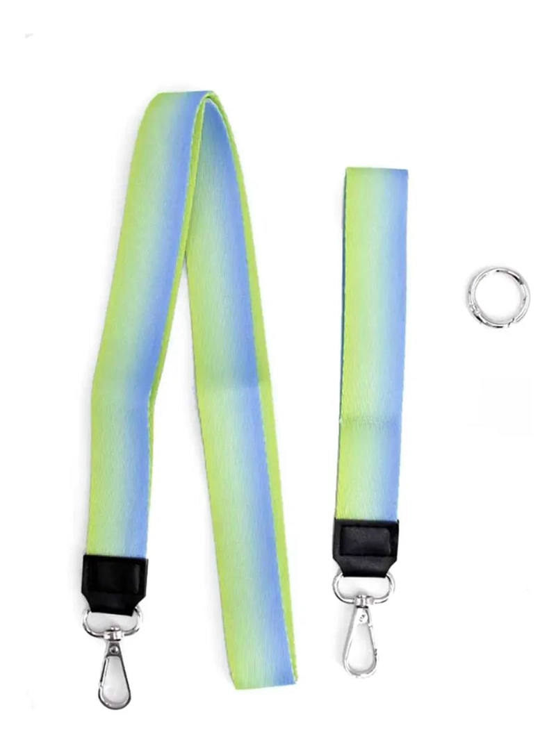 GENÉRICO STRAP COLGANTE DOBLE UNIVERSAL VERDE PARA CELULAR