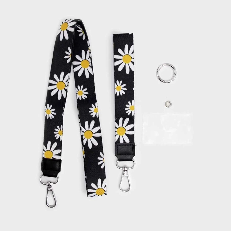 GENÉRICO CORREA PARA CARTERA Y CELULAR CON DISEÑO DE FLOR MARGAR