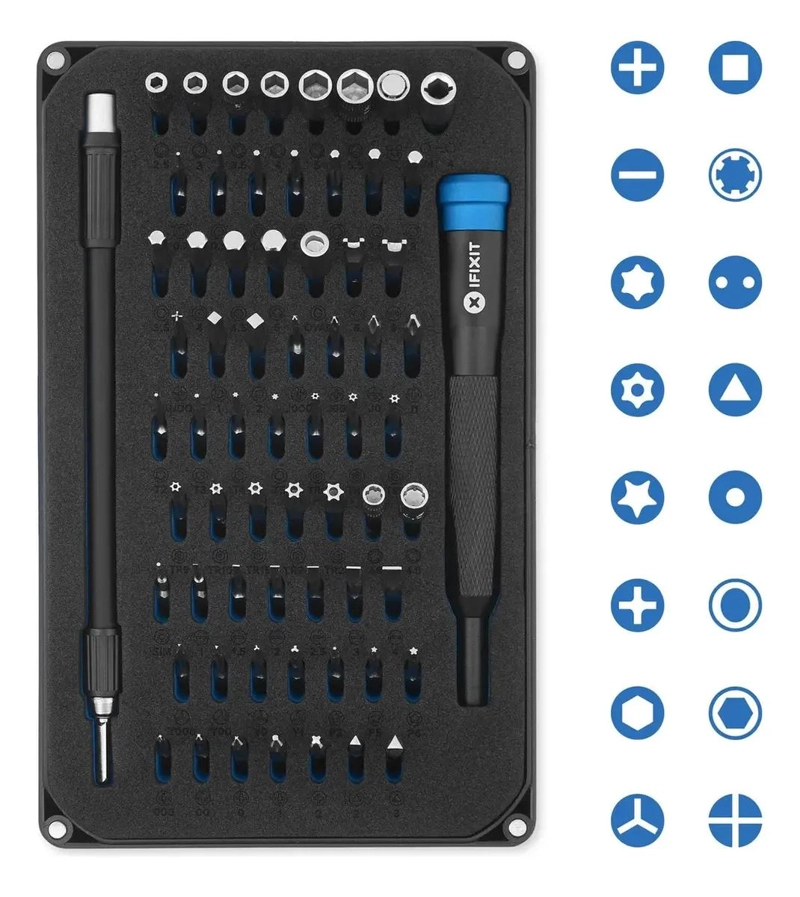 KIT DE DESTORNILLADORES DE PRECISION 64 PIEZAS - 2