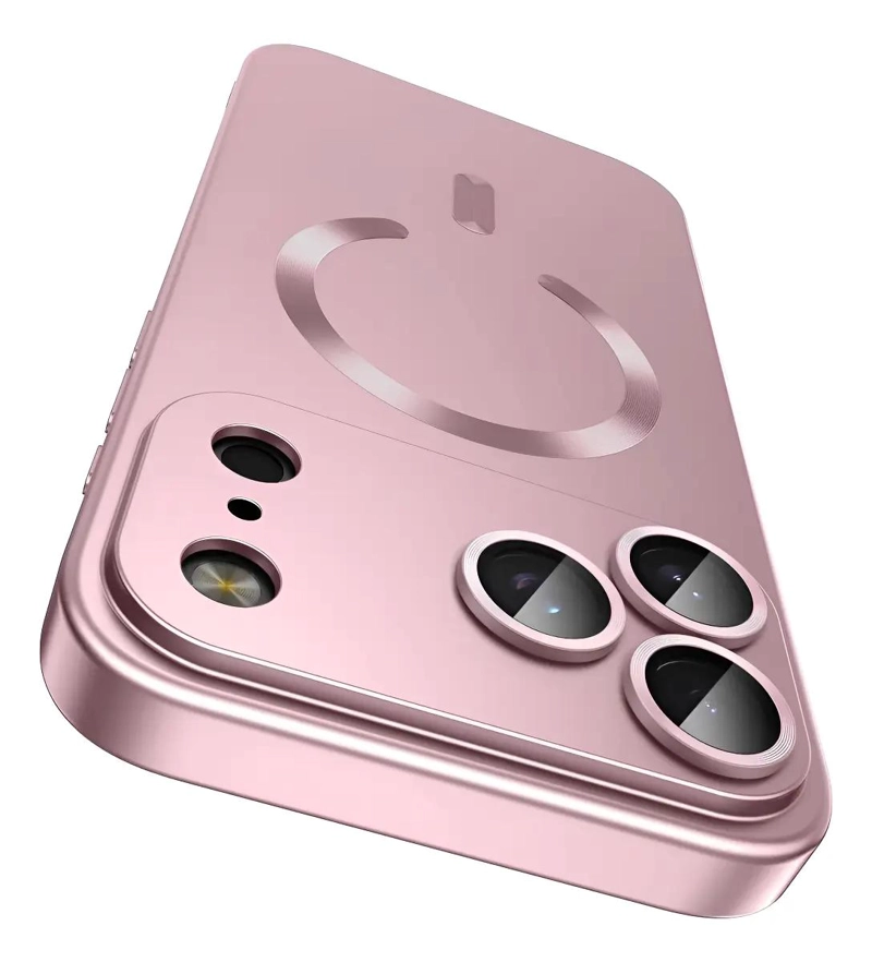 GENÉRICO CARCASA METALIZADA PARA IPHONE CON PROTECTOR DE CAMARA