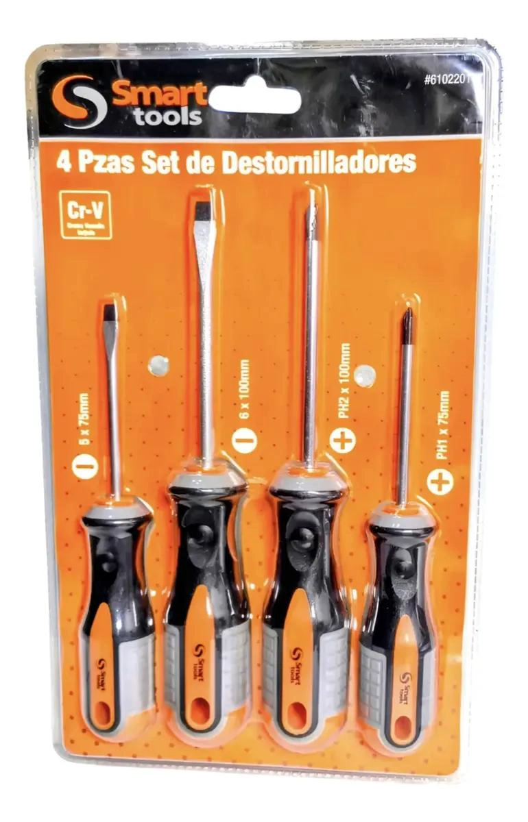 JUEGO DE DESTORNILLADORES ERGONOMICOS 5 PIEZAS - 1