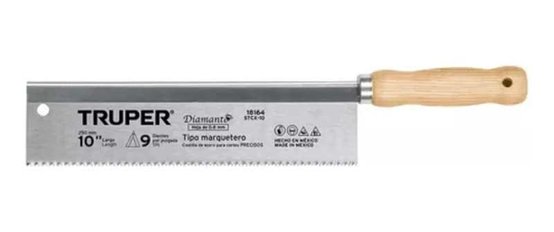 SERRUCHO PARA MARQUETERIA 10'' CON 9 DIENTES POR PULGADA - 2