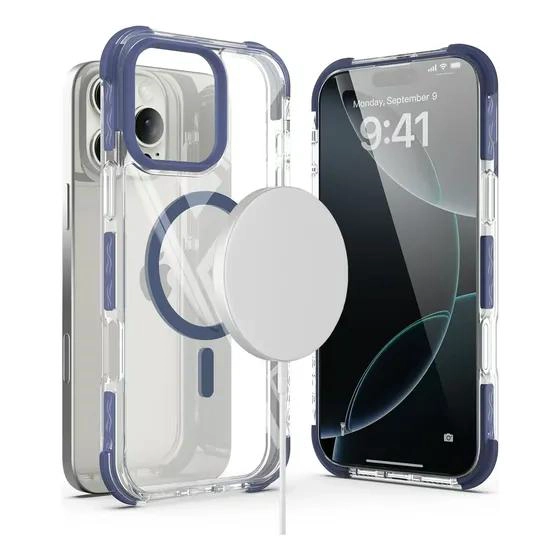 CARCASA ANTIGOLPES MAGNE TICA PARA IPHONE 16 - 2