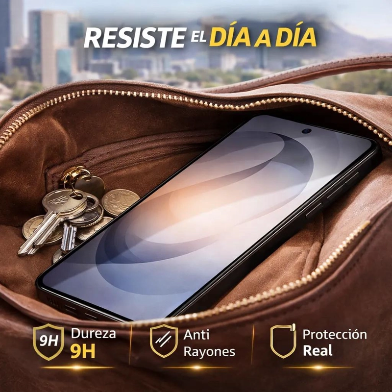 PACK 3 LAMINAS VIDRIO TEMPLADO PARA SAMSUNG S26 ULTRA Y S - 4
