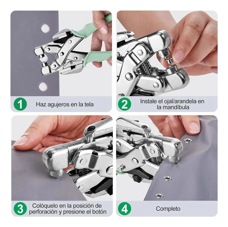 KIT REMACHADORA Y PERFORADORA CON 160 OJETILLOS - 5