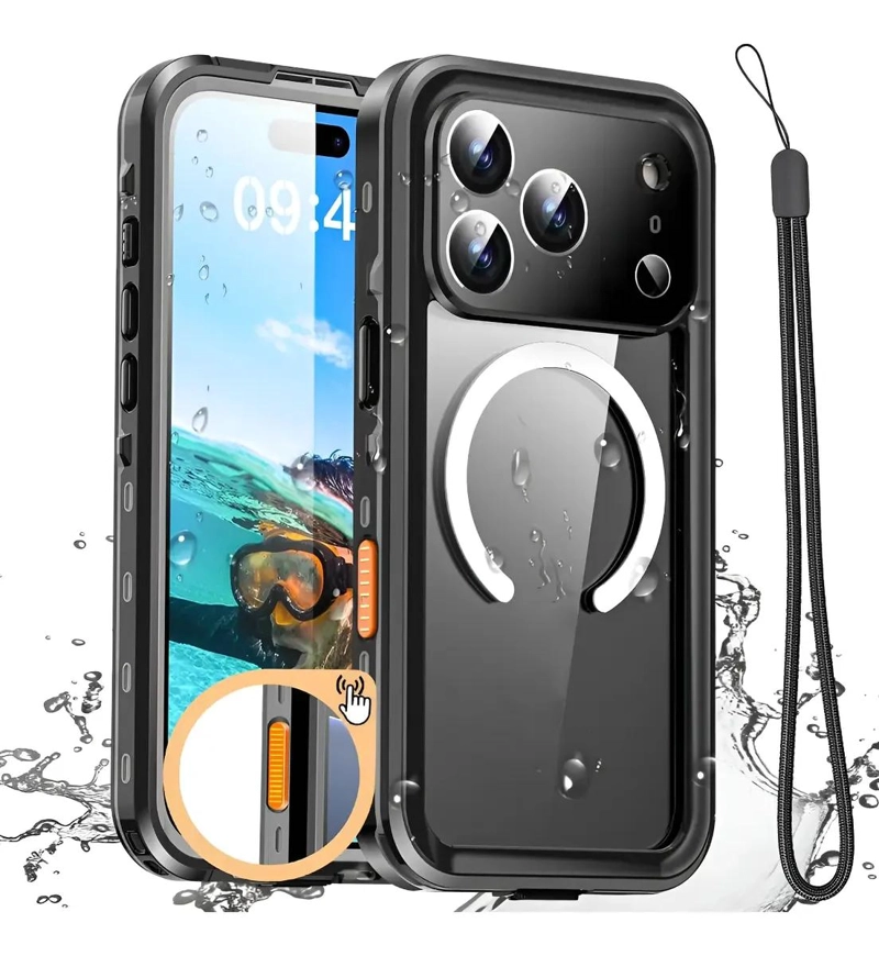 GENÉRICO CARCASA BLINDADA IMPERMEABLE PARA IPHONE 17 PRO Y 17 PRO 