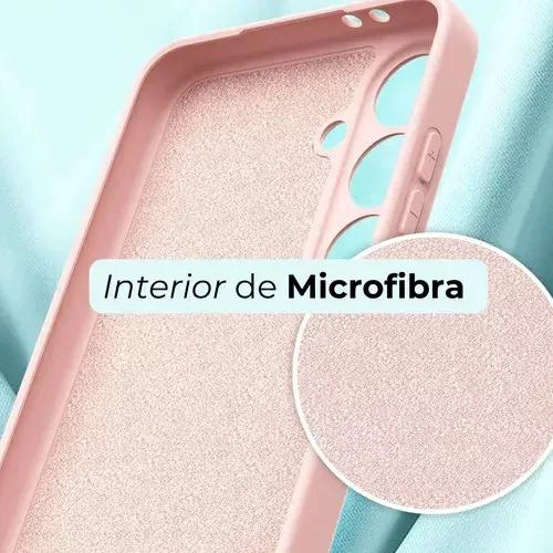 FUNDA PREMIUM PARA SAMSUNG S24 FE ROSA CON VIDRIO TEMPL - 2