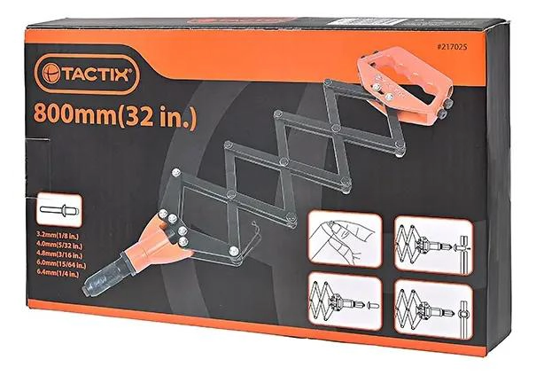REMACHADORA ACORDEON PARA TRABAJO PESADO CON 5 BOQUILLAS - 1
