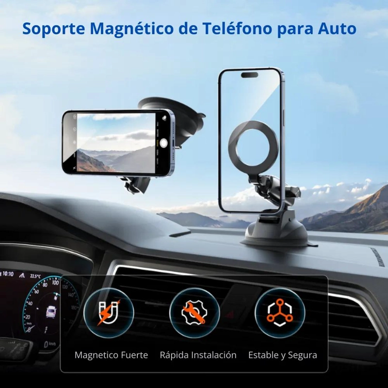 VENTOSA DE ALUMINIO CON GIRO 360° PARA CELULAR - 2