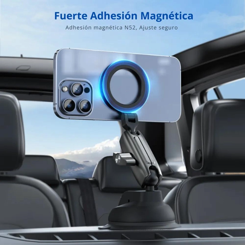 VENTOSA DE ALUMINIO CON GIRO 360° PARA CELULAR - 3