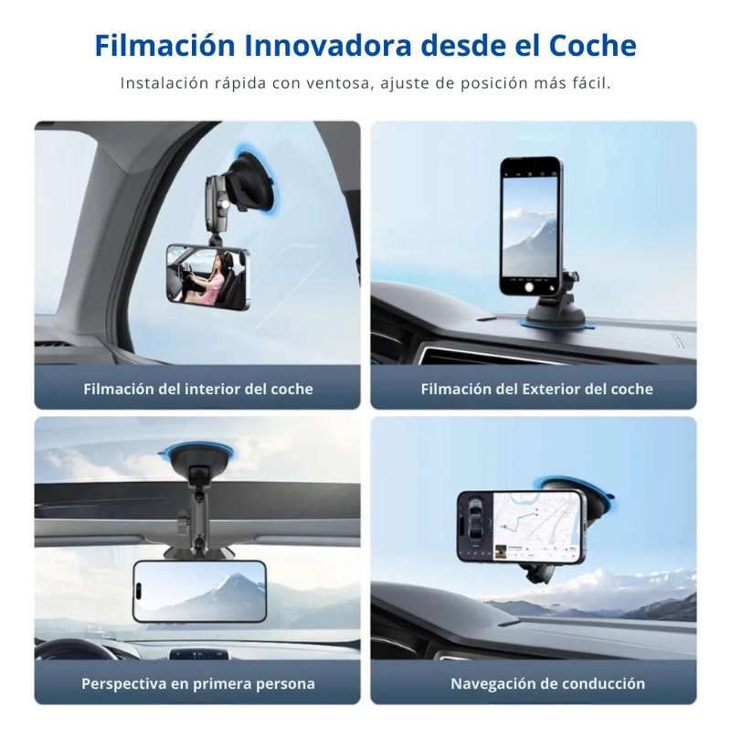 VENTOSA DE ALUMINIO CON GIRO 360° PARA CELULAR - 4