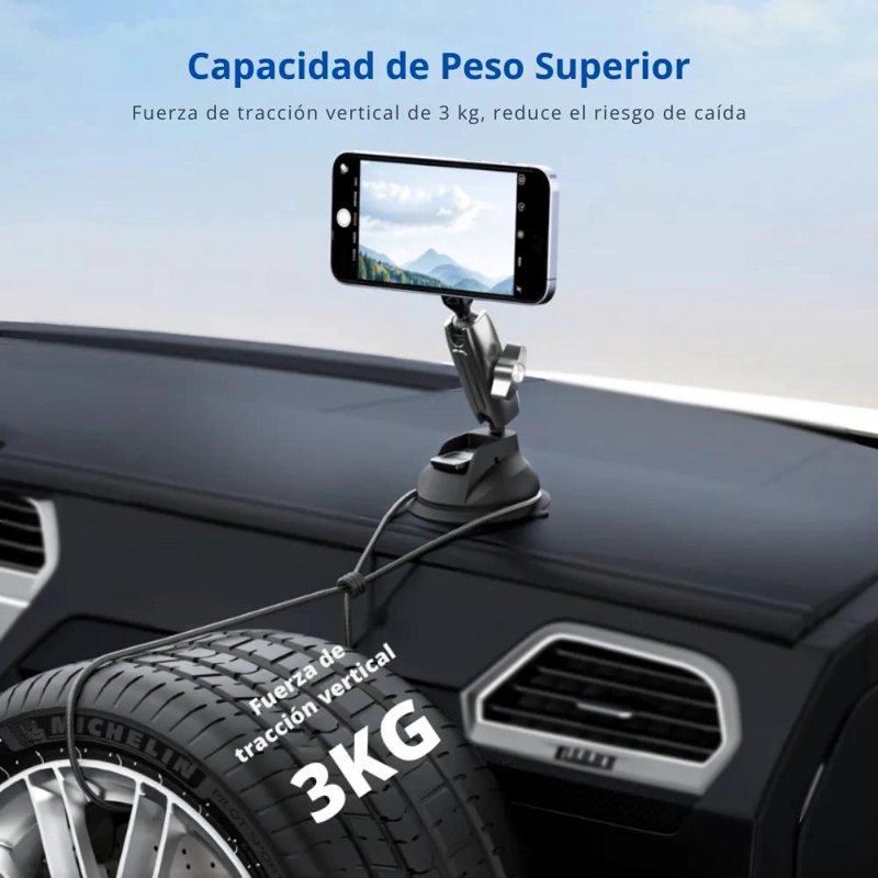 VENTOSA DE ALUMINIO CON GIRO 360° PARA CELULAR - 5