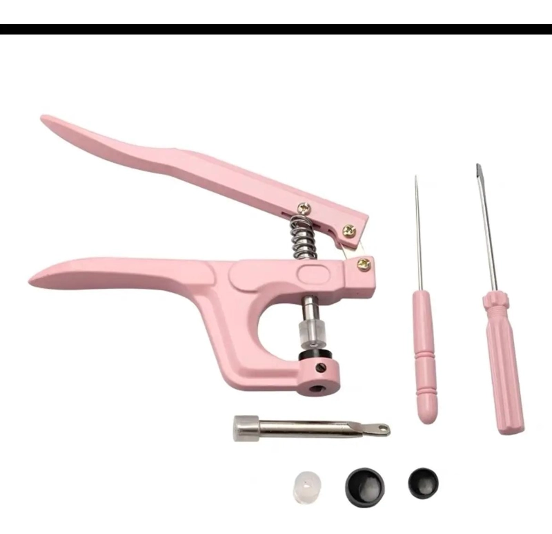 PINZA REMACHADORA Y 100 BROCHES DE PLASTICO - 6