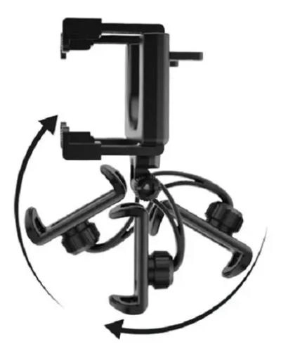 SOPORTE UNIVERSAL PARA CELULAR CON PINZA AJUSTABLE 360° - 2