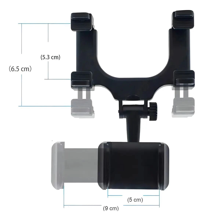 SOPORTE UNIVERSAL PARA CELULAR CON PINZA AJUSTABLE 360° - 5