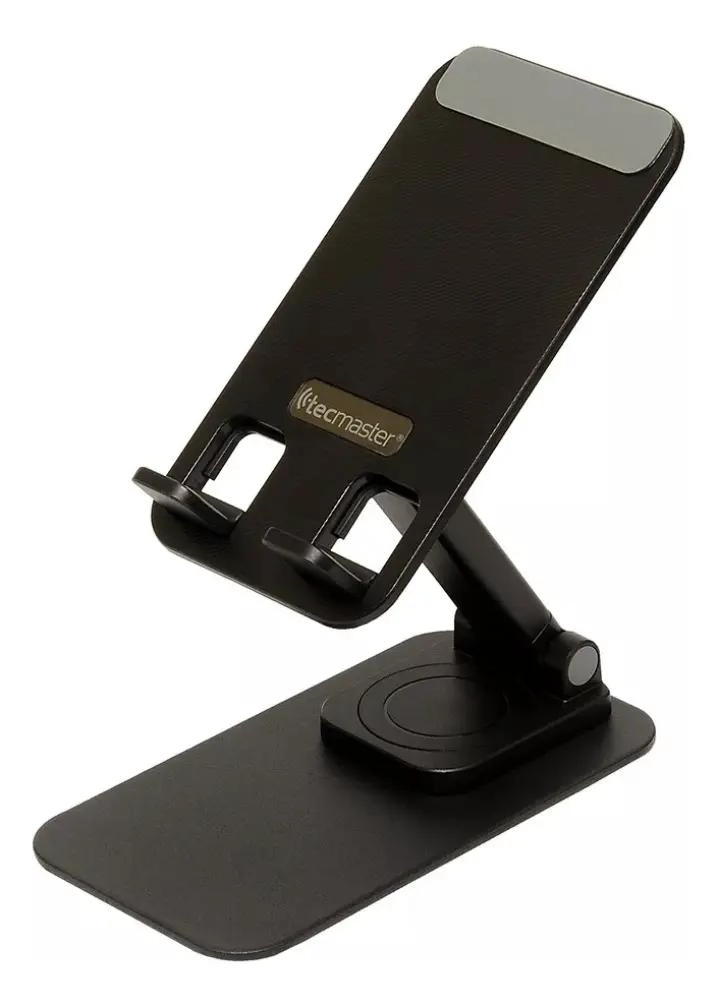 GENÉRICO SOPORTE BASE PARA CELULAR Y TABLET DE ESCRITORIO GRIS