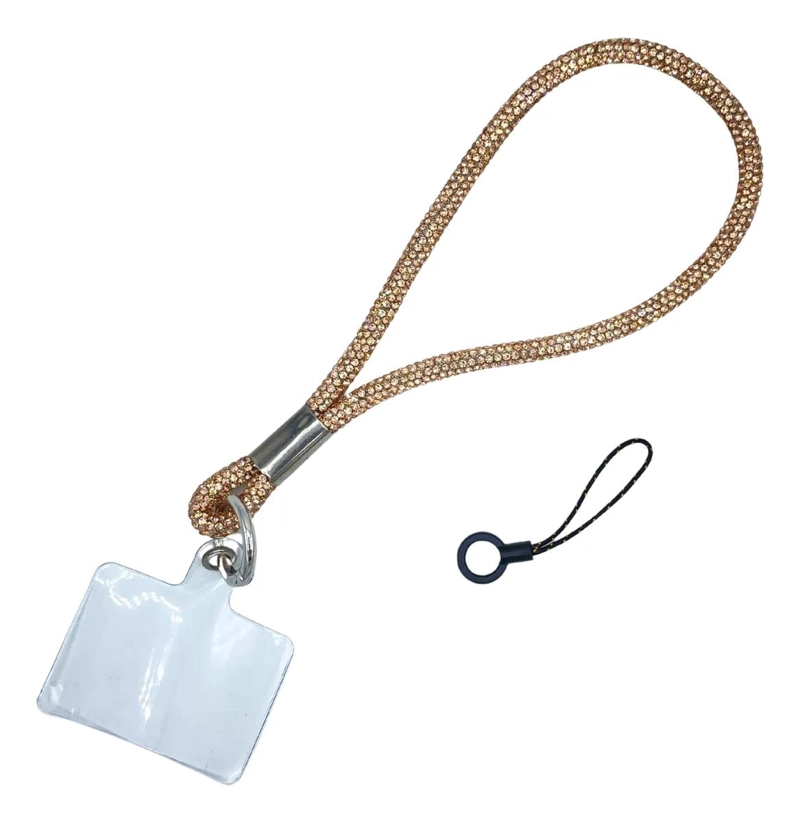 STRAP COLGANTE UNIVERSAL PARA TELE FONO CON DIAMANTES 18CM - 4