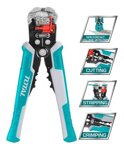PINZA CRIMPEADORA Y PELA CABLES CON DETECTOR DE VOLTAJE - 2