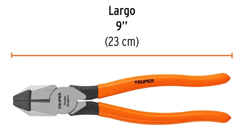 ALICATE PROFESIONAL PARA ELECTRICISTA 9 PULGADAS - 4