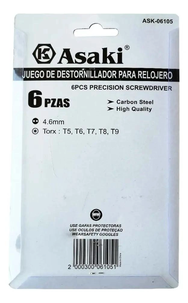 JUEGO DE 6 DESTORNILLADORES DE PRECISION TORK ESTRELLA - 2