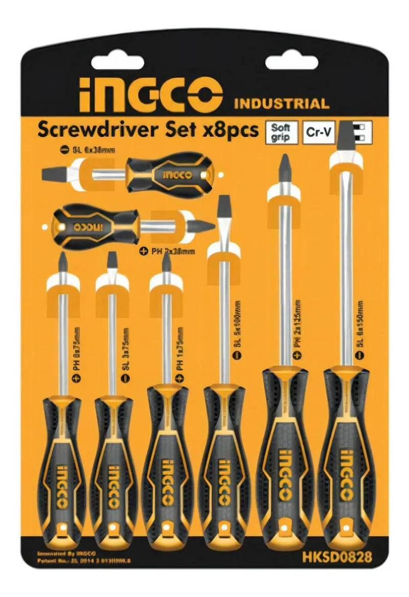 SET DE 8 DESTORNILLADORES INDUSTRIALES PH Y SL - 1