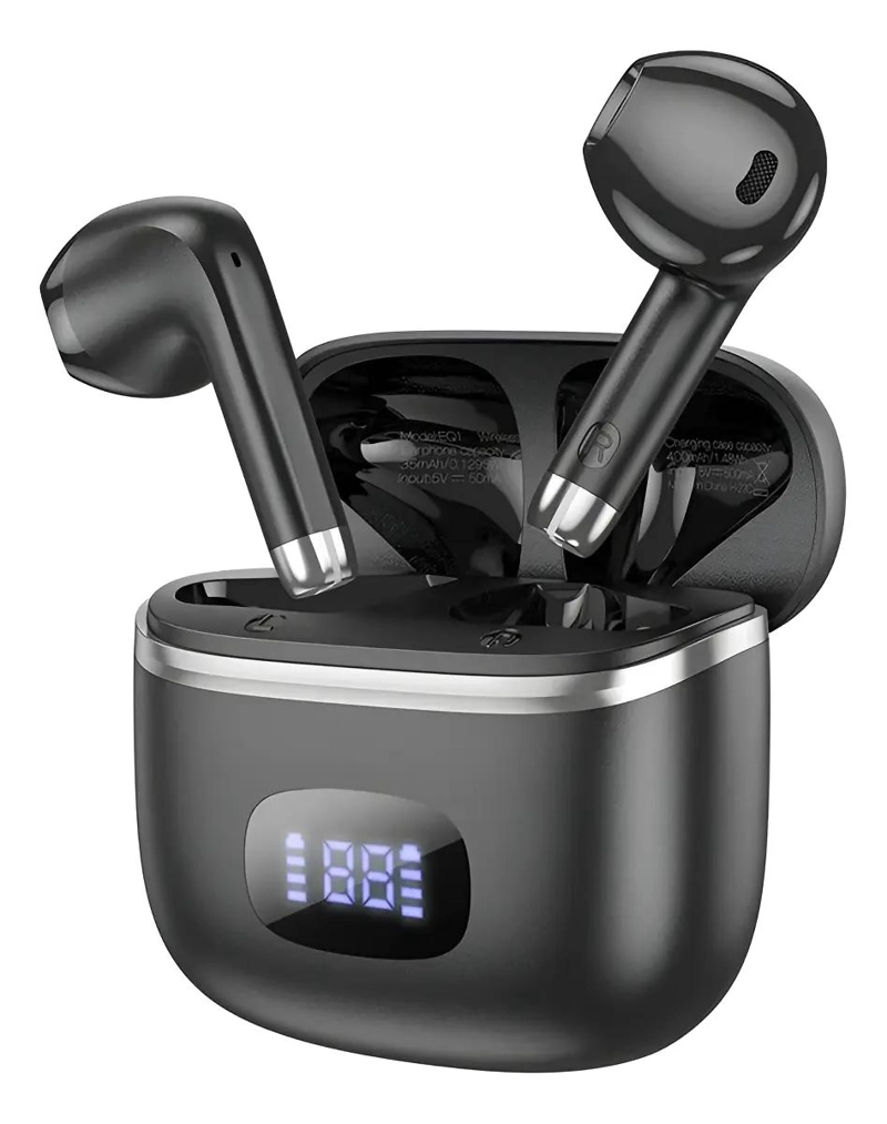AUDIFONOS IN EAR BLUETOOTH NEGRO TWS EQ1 - 1