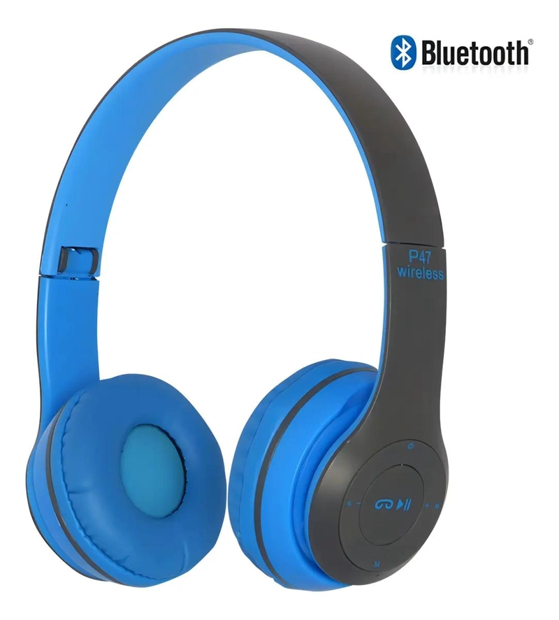 AUDIFONOS INALAMBRICOS BLUETOOTH P47 CON RADIO Y MICROSD - 5