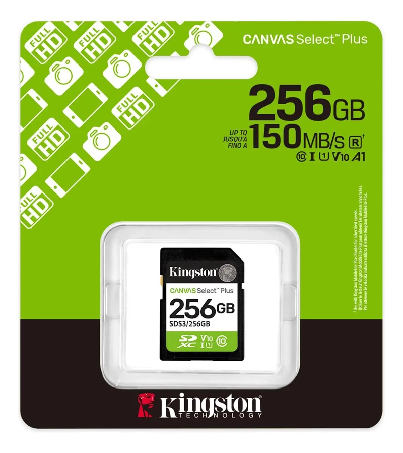 MEMORIA SD 256GB CANVAS SELECT PLUS U1 V10 150MB/S - 5
