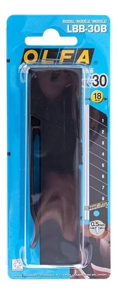 CUCHILLO UNIVERSAL 18MM CON 30 HOJAS DE ACERO - 4