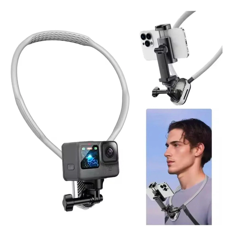 SOPORTE FIJO PARA TELE FONO MOVIL CON CORREA PARA EXTERIOR - 2