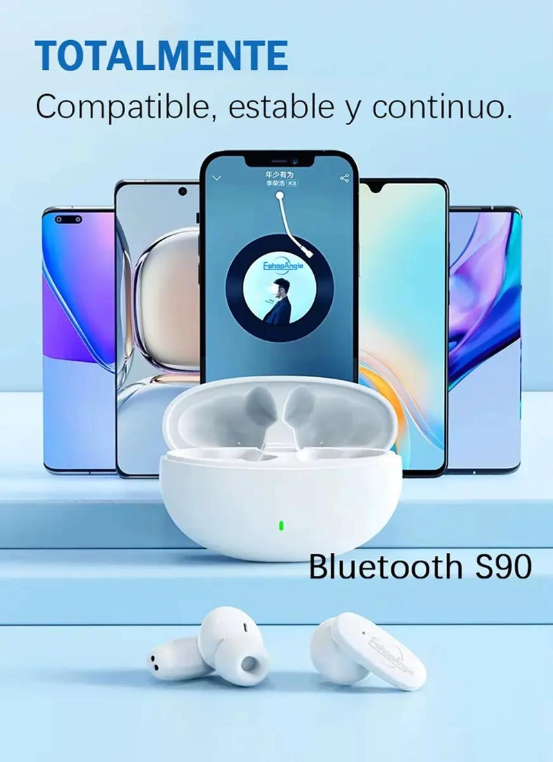 AUDIFONOS INALAMBRICOS BLUETOOTH S90 MANOS LIBRES - 4