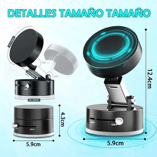 SOPORTE MAGNE TICO UNIVERSAL PARA MOVIL CON VENTOSA PARA C - 3