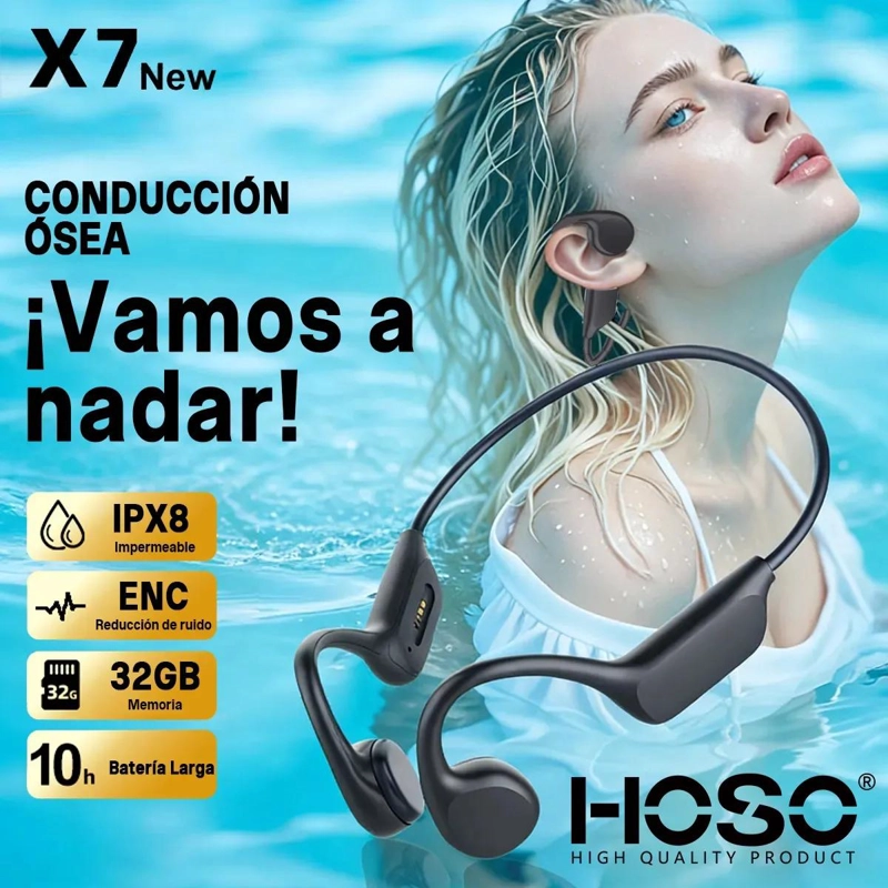 AUDIFONOS INALAMBRICOS DE CONDUCCION OSEA PARA DEPORTE - 5