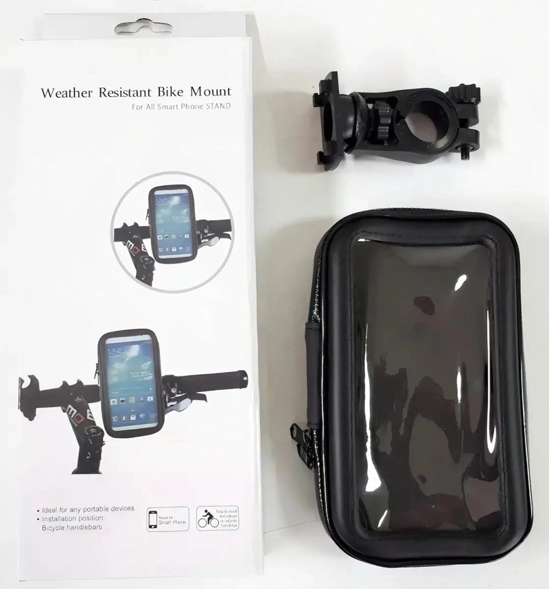 SOPORTE IMPERMEABLE PARA CELULAR EN BICICLETA Y MOTO - 3