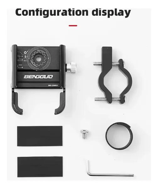 SOPORTE METALICO PARA TELE FONO EN BICICLETA Y MOTO - 4