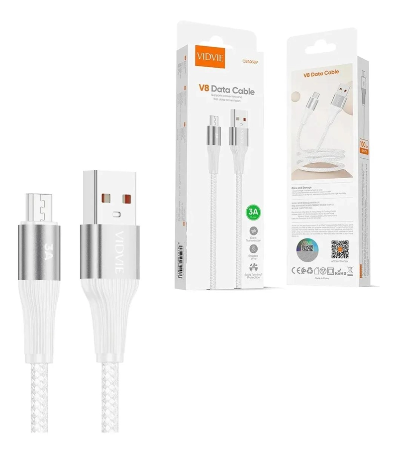 GENÉRICO CABLE MICRO USB 3A CARGA RAPIDA 3 METROS TRENZADO