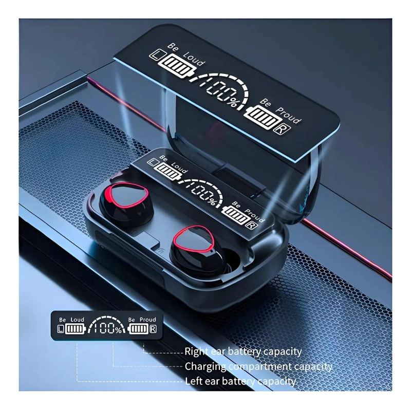 AUDIFONOS INALAMBRICOS BLUETOOTH 5.1 CON POWERBANK 2000MA - 4