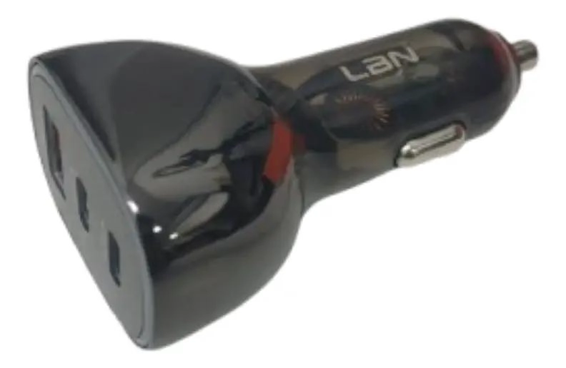 GENÉRICO CARGADOR DE AUTO USB TIPO-C 72W NEGRO