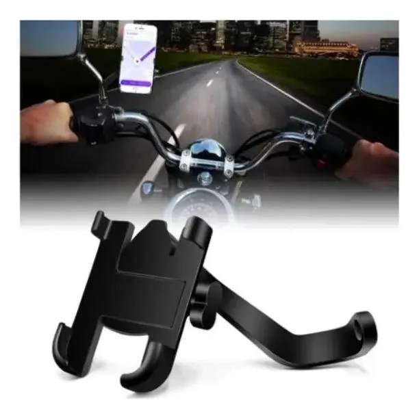 PORTA TELE FONO METALICO PARA MOTO CON FIJACION EN RETROV - 3