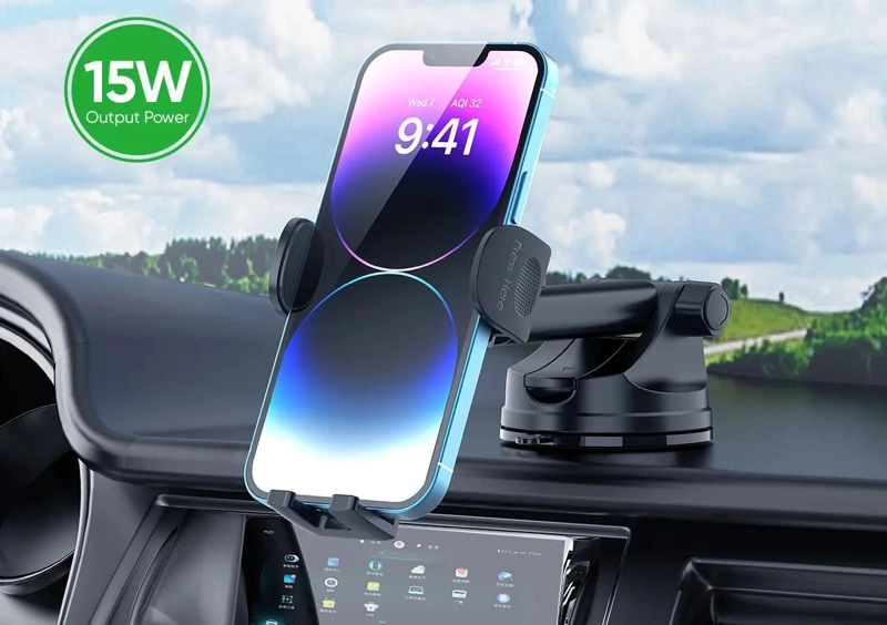 SOPORTE UNIVERSAL PARA CELULAR CON CARGA INALAMBRICA PARA - 4