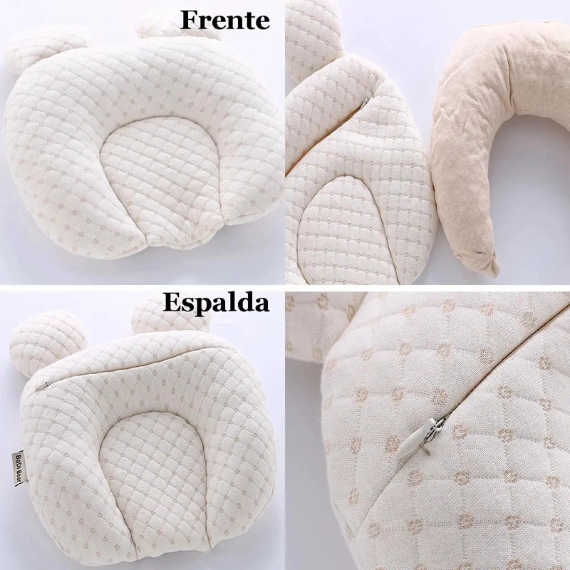ALMOHADA COJIN BEBE  ANTI-PLAGIOCEFALIA CON FUNDA - 3