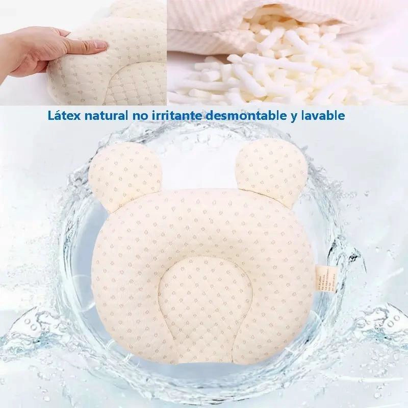 ALMOHADA COJIN BEBE  ANTI-PLAGIOCEFALIA CON FUNDA - 5