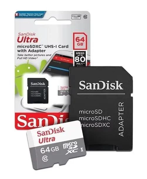 TARJETA DE MEMORIA ULTRA 64GB CON ADAPTADOR SD - 4
