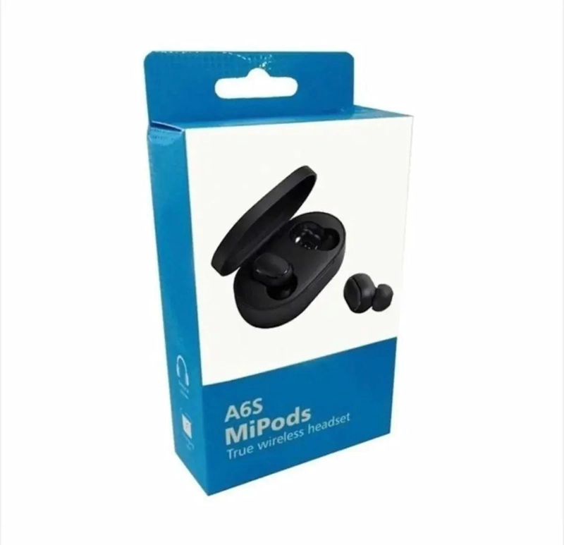 AUDIFONOS INALAMBRICOS 5.1 MIPODS A6S COLOR NEGRO - 5