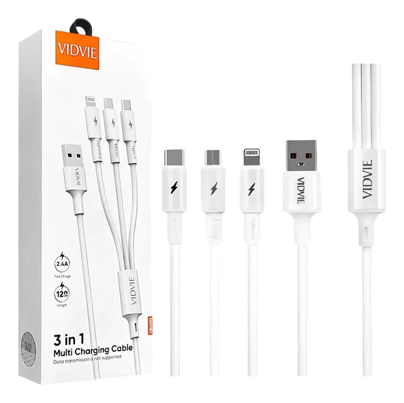 GENÉRICO CABLE MULTICARGADOR 3 EN 1 MICRO USB CARGA RAPIDA